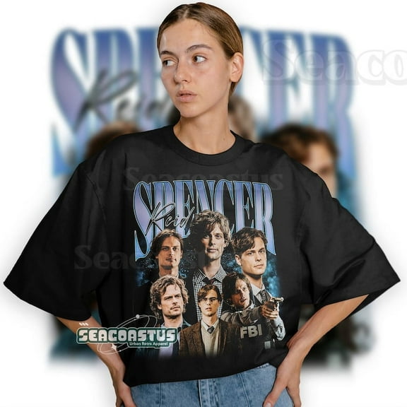 Limited Spencer Reid Vintage T-Shirt, Graphic Unisex T-shirt, Retro 90's Fans Homage T-shirt, Gift For Women and Men