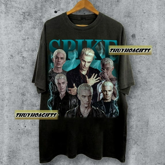Limited Spike Buffy Vintage 90s Bootleg T-shirt, William Spike Pratt, Retro TV Series Angel Gifts For Man And Women Unisex Shirt,Purple color,size 5XL