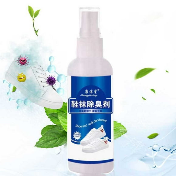 Limited Stock,Deodorant Spray, Foot Odor Eliminator, 100ml, Shoe & Sock, Odorless Formula, Fresh Scent, Instant Relief, For Men & Women, Long Lasting, Anti-Bacterial Energy Efficient|Plastic,Blue