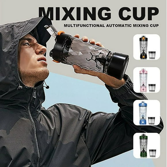 Limited Stock,Fitness Shaker Cup,Automatic Mixing Rechargeable Cup for Protein Shakes and Smoothies Festive Excitement|Plastic,A,Vsgery