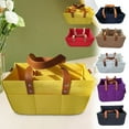 thumbnail image 1 of Limited Stock,Foldable Storage Bag, Portable, Multifunctional, 5-Compartment, Lightweight, Durable Polyester, For TravelOffice, Quick-Access Pockets, Leakproof, Compact Storage Skin Care Kit, 1 of 9