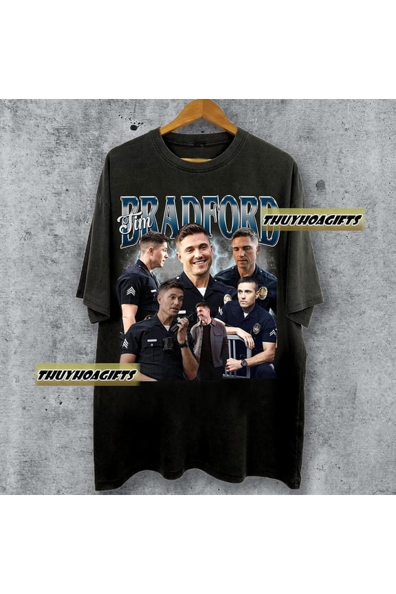 Limited Tim Bradford Vintage 90s Bootleg T-Shirt, Retro Chenford Gift For Man And Women Unisex Shirt,Black color,size M