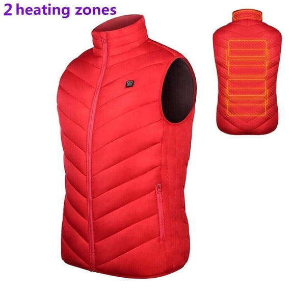Limited Time Deal karymi 2 Heating Areas Outdoor Warm Clothing Heated for Riding Skiing Fishing Charging Via Heated Coat Sports and Outdoors Tailgating Weekly Deal