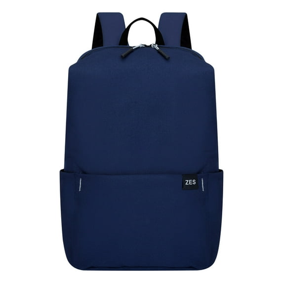 Limited Time Deal karymi Adult Solid Color Small Backpack Men and Women Style Schoolbag Lightweight Schoolbag Travel Accessories Sports and Outdoors Hiking Essentials