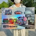 thumbnail image 1 of Limited Time Deal karymi Assembling Electrokinetic Trains Track Lights Music Christmas Gifts Children's Track Car Toys Christmas Gifts for Family Friend and Children Funny Christmas Gifts, 1 of 9