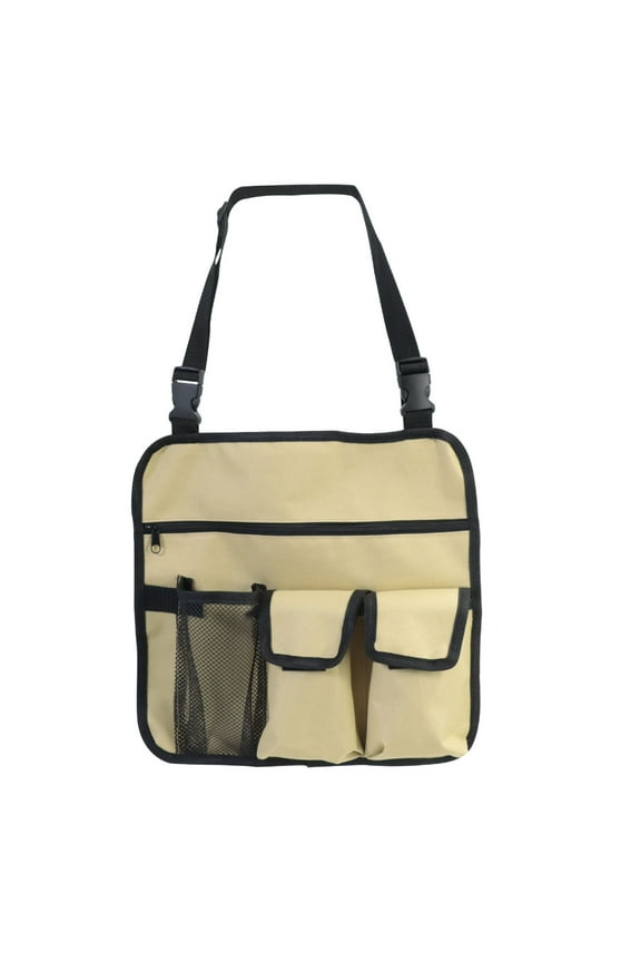 Limited Time Deal karymi Beach Chair Hanging Bag Armrest Side Organizer Beach Multi Pockets Organize Armchair Tote Shoulder Beside Storage Pouch for Outdoor Fishing Beaching Camping Essentials