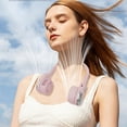 thumbnail image 1 of Limited Time Deal karymi Bladeless Neck Fans Leafless Hanging Neck Fans 3 Speeds Portable Fans Strong Wind No Hair Twisting Short Charging Long Use Apartment Essentials, 1 of 9