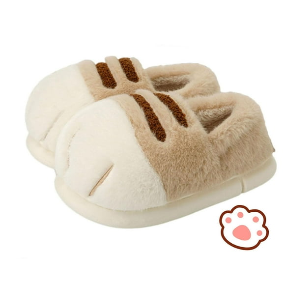 karymi Cats Paw Slippers Women's Slippers Cozy Cute Winter Shoes Indoor and Outdoor Warm House Slippers Week Gifts for Women