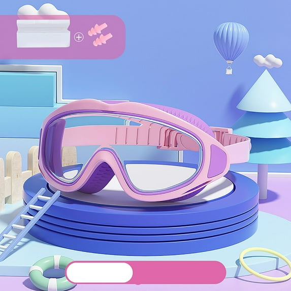 Limited Time Deal karymi Children's Swimming Goggles Swim Caps Boys' and Girls' Swimming Goggles Waterproof and High-definition Large Frame Diving Goggles Equ up to 90% off Gifts for Men