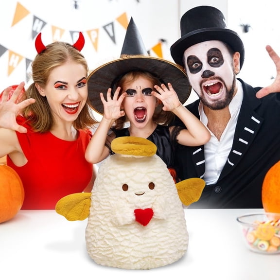 Limited Time Deal karymi Cute Ghost Pillow with Soft Spooky Devil Ghost Stuffed Animals Plushies Funny Doll Toy Kawaii Decor Gifts for Girls Boys Birthday Halloween Christmas Funny Christmas Gifts