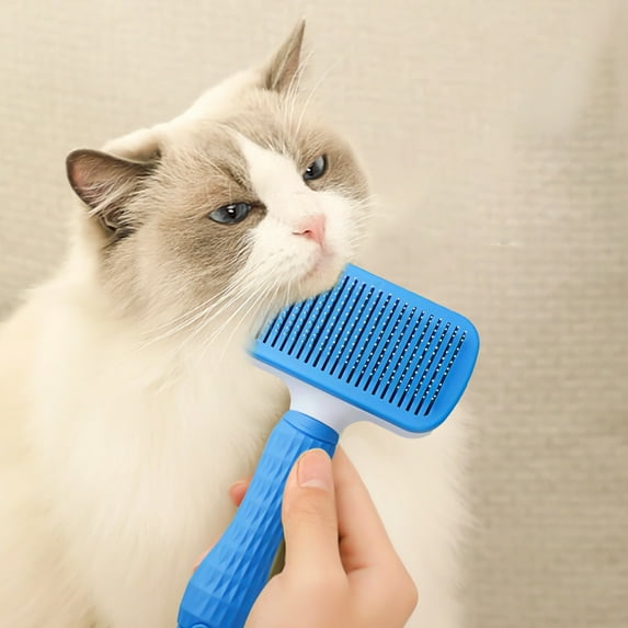 Limited Time Deal karymi Dog Brush, Cats Brush, Dog Brush for Shedding, Self Cleaning Pet Brush for Grooming Long Short Haired Dog Cats, Cats Brushes for Indoor Cats Cleaning Supplies