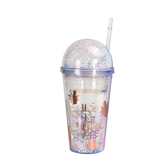 Limited Time Deal karymi Drink Cup Large Capacity Straw Cup Cute Student Portable Handy Cup Plastic Cup Sports and Outdoors Hiking Accessories Travel Essentials