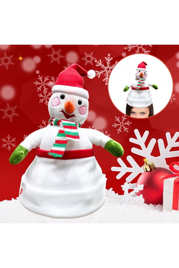 Limited Time Deal karymi Electric Christmas Hat Santa Claus Snowman Reindeer Music Sway Hat Plush Toy Toys Age 6-8 up to 90% off Clearance