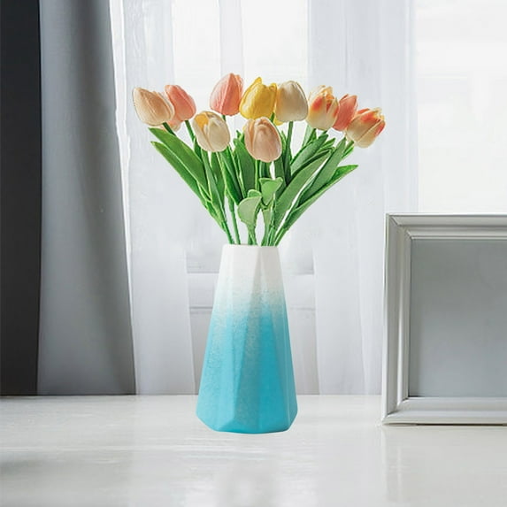 Limited Time Deal karymi Folding Ceramic Vase Flower Vase Glass Home Decoration Vase Ceramic Vase Plant Flower Pot Limited Time Deal Weekly Deal Big Savings