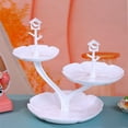 thumbnail image 1 of Limited Time Deal karymi Fruit Plates Living Room Coffee Table Household Transparent Candy Dessert Rack Party Wedding Front Desktop Placed Snack Dessert Tray Tiers Dessert Stand Big Savings, 1 of 6