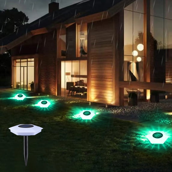 Limited Time Deal karymi Ground Lights Outdoor LED Light Source Automatic Induction-Changing Outdoor Lights Garden Lights for Pathways Garden Yard Patio Lawns Camping Essentials