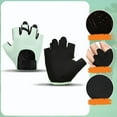 thumbnail image 1 of Limited Time Deal karymi Half Finger Non-slip Gloves Outdoor Sports Fitness Wear Resistants Cocoons Yoga Cycling Breathable Half Finger Gloves Gifts for Women Clearance Sales Hiking Essentials, 1 of 1
