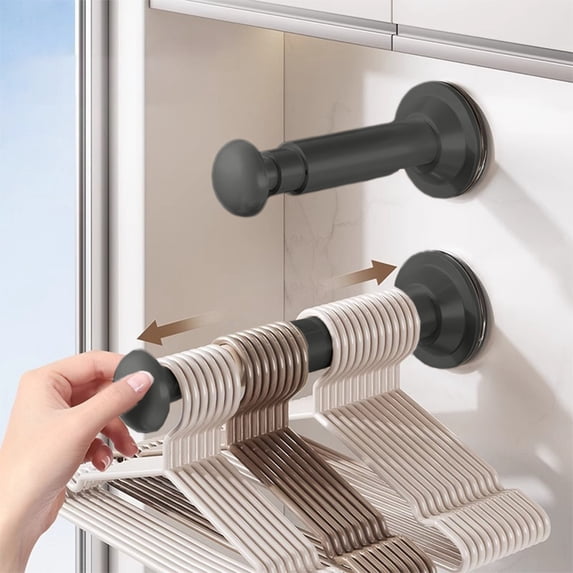 karymi Hanger Organizer Rack Extendable Clothes Hanger Stacker for Washing Machine or Dryer Space Saving Hanger Storage Holders Pack of 2 Gifts for Men