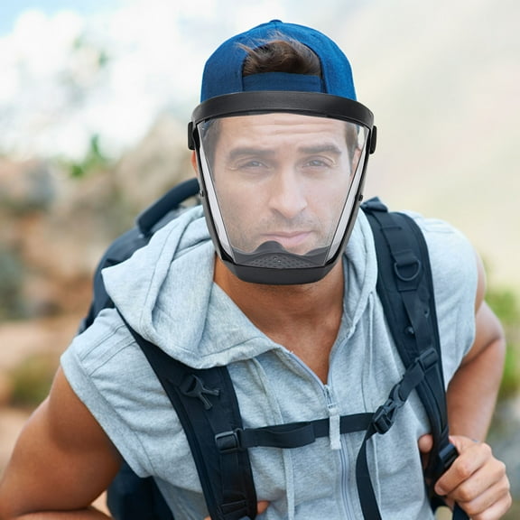 karymi Hd Transparent Protective Faces Shield Against Droplet Dusts Dusts-proof Riding Goggles Gifts for Women Summer