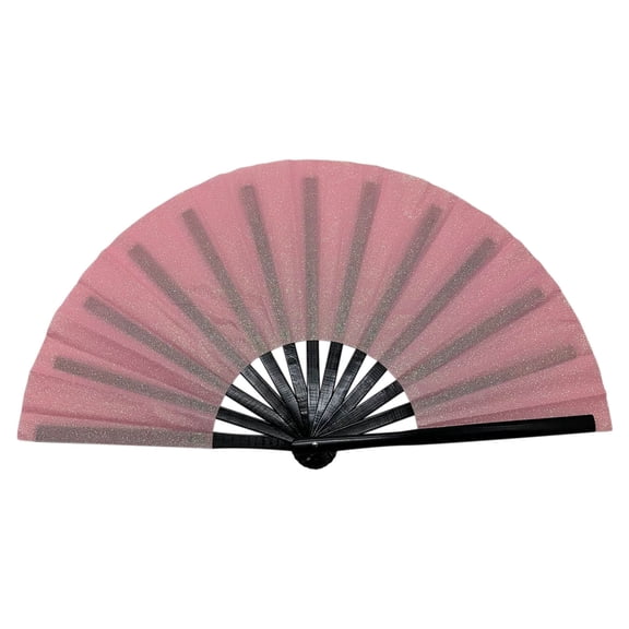 karymi Holographic Folding Clap Fans for Line Dancing Foldable Holding Colors Fan for Line Dancing Party Dance Enthusiasts Gift