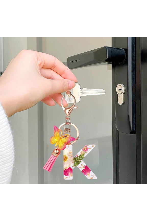 Initial Letter Keychain Cute Keychains for Women Key Ring Key Chain Birthday Gifts for Women Weekly flyer Canada Day