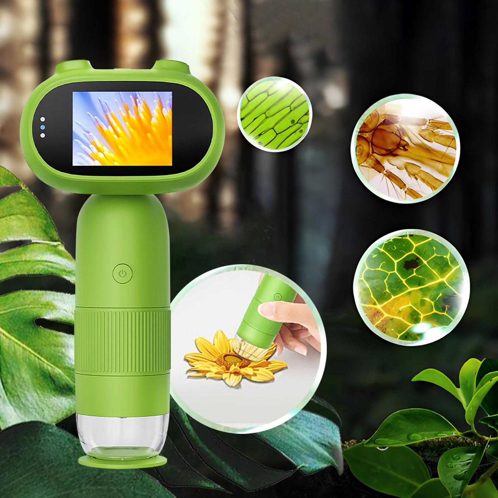 Limited Time Deal karymi Kids Microscope Mini Kids Digital Microscope ...