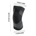thumbnail image 1 of karymi Knee Compression Sleeve - Nylon Breathable Knee Pads Running Knee Pads Strap Compression Knit Sports Knee Pads, 1 of 1