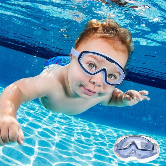 karymi Macaron Color Swimming Goggles Flat Opposition Fogs Large Frame Swimming Goggles Plastic Swimming Goggles Children Diving Goggles Mens Gifts up to 90% off