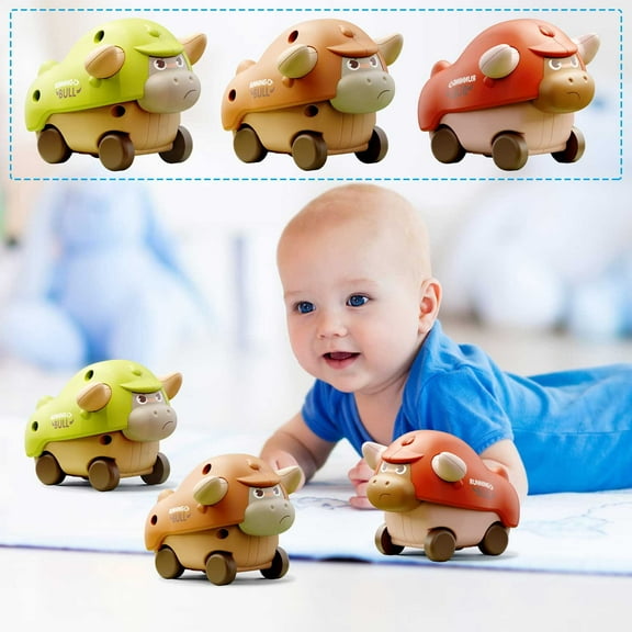 Limited Time Deal karymi Mini toy Children press toy car Cute little car 1-3 years old toddler gift Random color Christmas Gifts Limited Time Deal Best Sellers