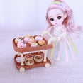 thumbnail image 1 of Limited Time Deal karymi Miniature Food Toys Small Meals Carts Supermarket Simulation Doll House Scene Model Kitchen Set Home Decoration Items Toys for Ages 5-7 Clearance Holiday Deals, 1 of 6