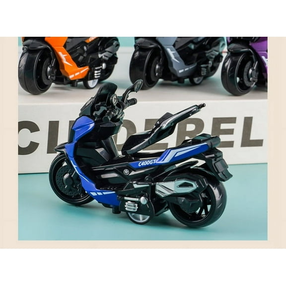 Limited Time Deal karymi Motorcycle Model Toy Mini Alloy Metal Die-casting Motorcycle Model Motorcycle Model Toy Sports Motorcycle Racing Model Boy Series Gift Funny Christmas Gifts