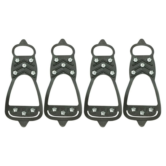 karymi Outdoor 8-tooth Crampons Snow Non-slip Shoe Cover Ice and Snow Wear-resistant Snow Shoe Spikes Birthday Gifts for Men Sports and Outdoors