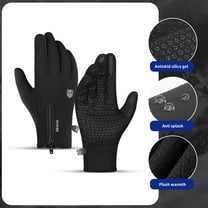 Limited Time Deal karymi Outdoor Sports and Winter Non Slip Men and Women Plus Velvet Warm Ski Riding Windproof Gloves Tailgating Weekly Deal Camping Accessories