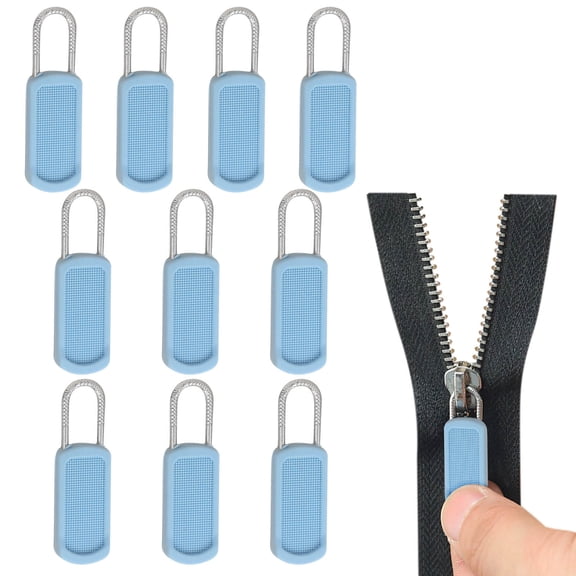 karymi Pack of 10 Replacement Parts Zip Zipper 2024 Zip Repair Kit Removable Zipper Pull Zip Replacement for Zipper Suitcase Boots Jacket Backpacks Week