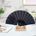 thumbnail image 1 of karymi Pattern Line Dance Popping Fan Wedding Party Lace Silk Folding Hand Color Fans for Line Dancing Boots on The Ground Fan Best Sellers, 1 of 6