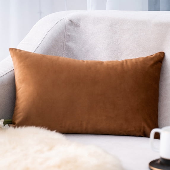 Limited Time Deal karymi Pillow Case Rectangle Velvet Throw Pillow Covers Colour Waist Pillow Cushion 11.81×19.68inch Clearance up to 70% off Apartment Essentials