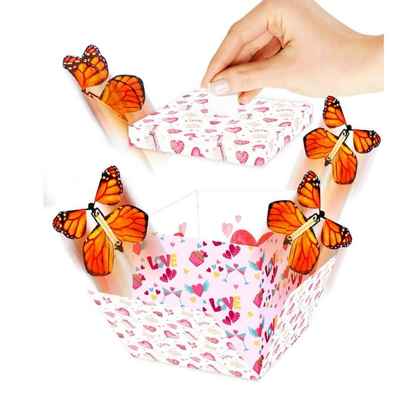 Limited Time Deal karymi Polygonal Gift Box Surprise Box Flying Box Butterflies Box Explosion Holiday Gift Box Mens Gifts The Big Save Gifts for Men