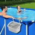 thumbnail image 1 of karymi Poolside Storage Basket Pool Side Storage Basket Set Pool Cup Above Ground Pool Accessories Pool Toy Basket Pool Storage Bins for Most Frame Pools, 1 of 8