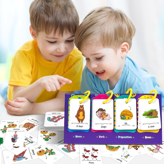 Limited Time Deal karymi Reading Flashcards 80 Toddler Reading Flash Cards Sentence Building Learning Charts Classroom Learning Activity Phrase Training Table Chart for Kindergarten Gift Ideas