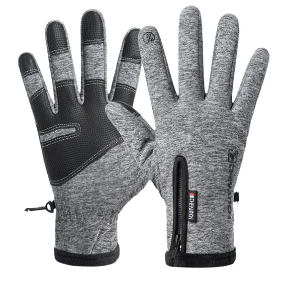 karymi Riding Gloves Keep Warm in Winter Plus Velvet Screen Windproof Motorcycle Fitness Outdoor Sports Gloves Birthday Gifts for Men