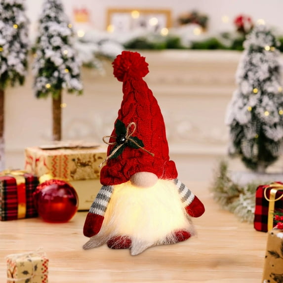 Limited Time Deal karymi Santa Claus and Rudolph LED Light Up Dolls Christmas Decoration Set Soft Plush Window Scene Display Festive Lighting Funny Christmas Gifts Savings Week Summer Savings