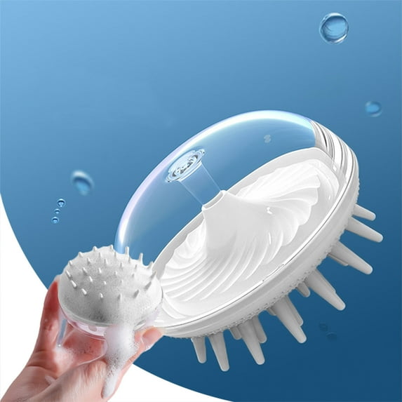 Limited Time Deal karymi Scalp Shampoo Brush with Soft Bristles for Scalp Care, Shower Hair Scalp Exfoliator for Dandruff Removal, Wet & Dry for Men, Women and Kids Bathroom Cleaning Supplies