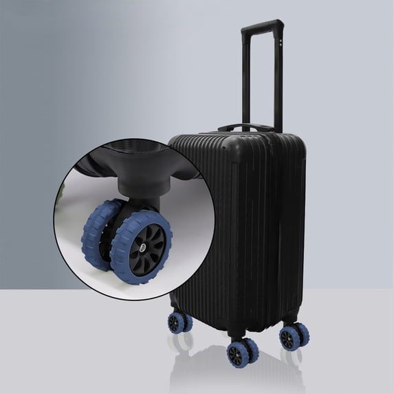 Limited Time Deal karymi Suitcase Silica Gel Protective Cover Trolley Case Silent Universal Wheel Cover Wheel Noise Reduction Caster Protective Cover Can Increase Wear Resistance Cleaning Tools