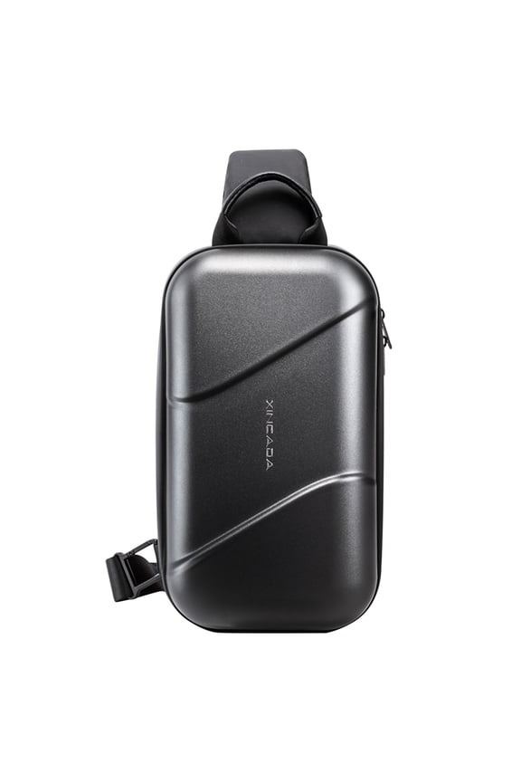 Limited Time Deal karymi Textured Hard Anti-fall Anti-dirty Function Messenger Bag Large-capacity Shoulder Bag Men's Shoulder Bag Messenger Bag Travel Accessories Weekly Deal Travel Essentials