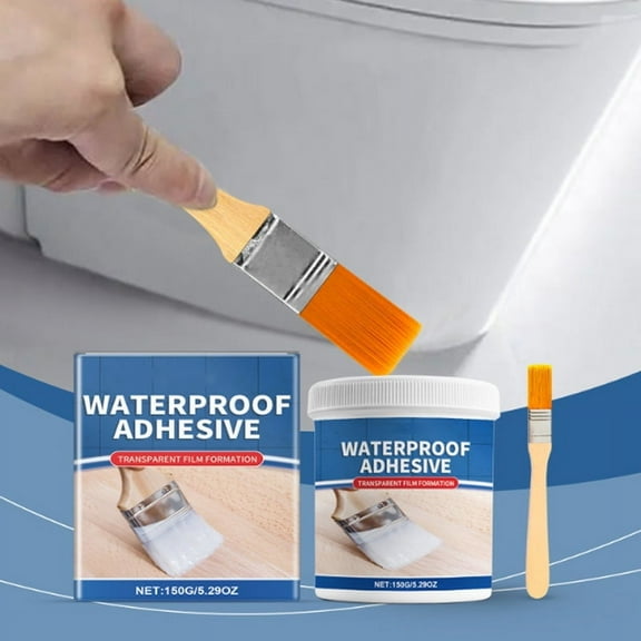 karymi Versatile Drying Transparent Waterproof Adhesive Waterproof Adhesive Transparent Waterproof Adhesive Exterior Walls Roofs Ceramic Tiles for Leak Repair 150ml Week