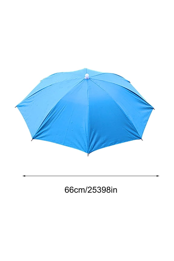 Windproof and Rainproof Head-Mounted Folding Umbrella, Sun-Shading Outdoor Hat Travel Accessories Birthday Gifts for Men