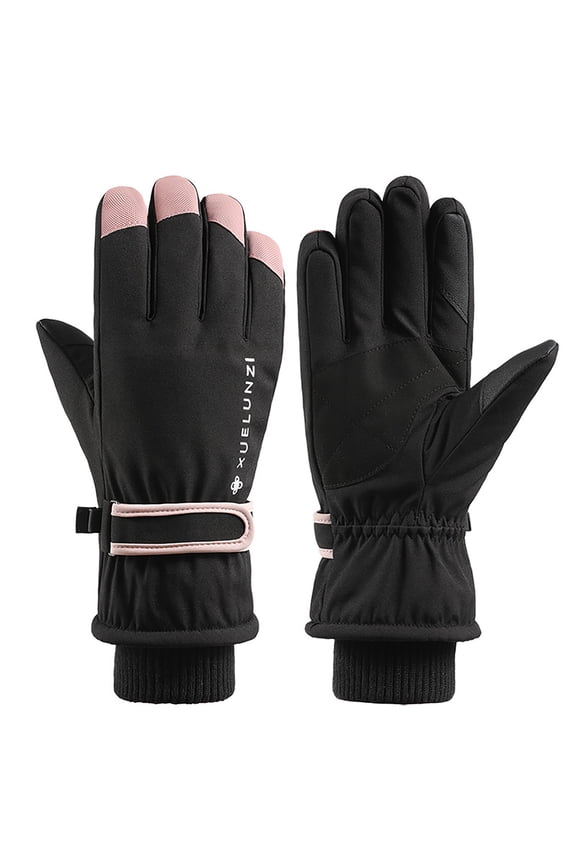Limited Time Deal karymi Winter Skiing Gloves Tow-finger Touching Screen Outdoor Warm Windproof Thermal Gloves Winter Outdoor Sports Gloves Size Fits All Unisex up to 90% off Weekly flyer