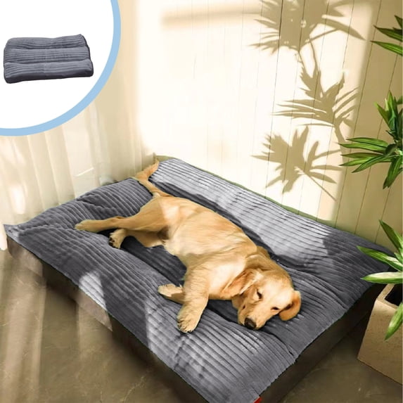 karymi Winter Thickened Warm Dog Kennel Removable Washable Dog Mats Medium and Large Dogs Corduroy Pet Kennel Non Slip Stain Resistants Birthday Gifts for Women