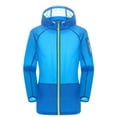 thumbnail image 1 of Limited Time Deal kttectoa Womens Tops Long Sleeve Hooded Hoodie Sweatshirts Color Block Graphic Hoodies Casual Breathable Thin Jacket Womens Fall Activewear Jackets Womens Athleisure Jacket, 1 of 2