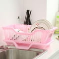 thumbnail image 1 of Limited Time Deals! Dish Rack Cutlery Drainer Cutlery Drainer 1 Set Household Dish Draining Rack Kitchen Dish Basket Dish Drying Rack Plastic Cutlery Tray Large Capacity Dish Drainer Kitchen Rack, 1 of 3